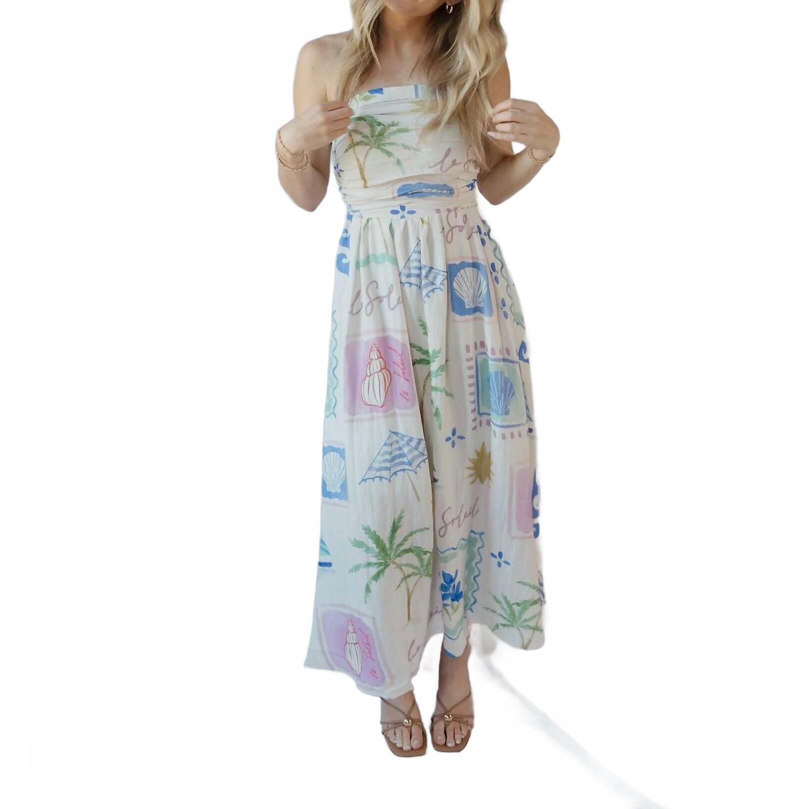 New By Together Marli Vacay Midi Dress In Ivory